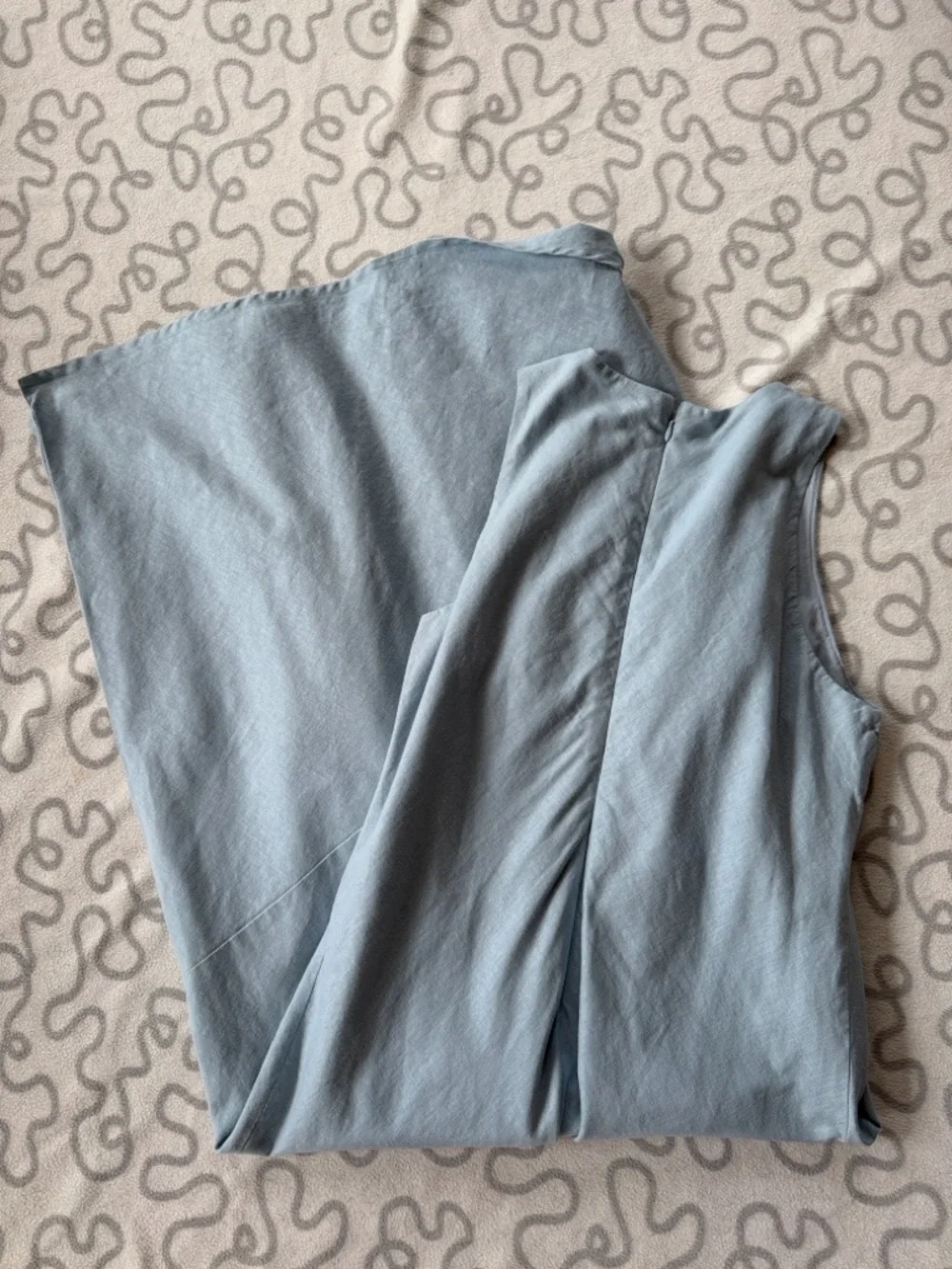 Abercrombie & Fitch High-Neck Linen-Blend Maxi Dress